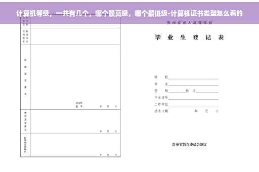 计算机等级，一共有几个，哪个最高级，哪个最低级-计算机证书类型怎么看的