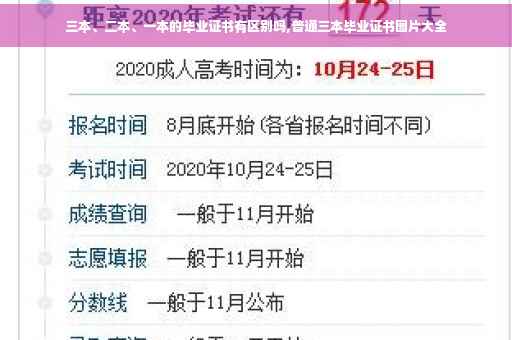 三本、二本、一本的毕业证书有区别吗,普通三本毕业证书图片大全