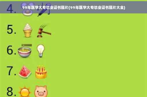 99年医学大专毕业证书图片(99年医学大专毕业证书图片大全)