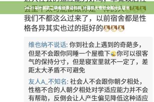 2021年计算机二级有纸质证书吗,计算机大专毕业有什么证书
