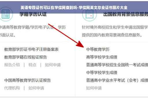 英语专四证书可以在学信网查到吗-学信网英文毕业证书图片大全