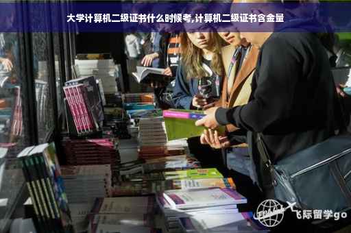 大学计算机二级证书什么时候考,计算机二级证书含金量