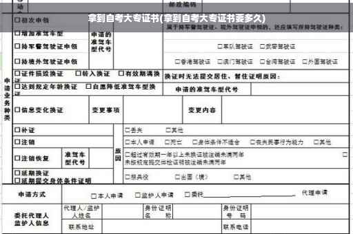 拿到自考大专证书(拿到自考大专证书要多久)
