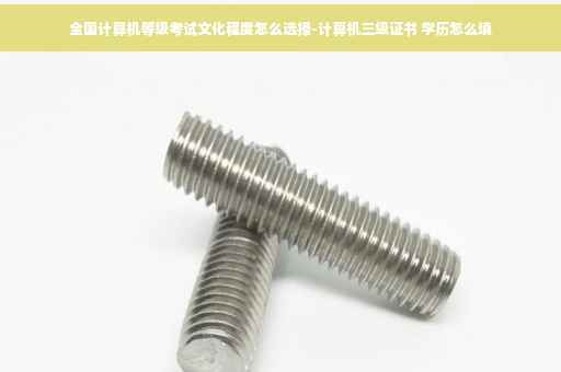 全国计算机等级考试文化程度怎么选择-计算机三级证书 学历怎么填