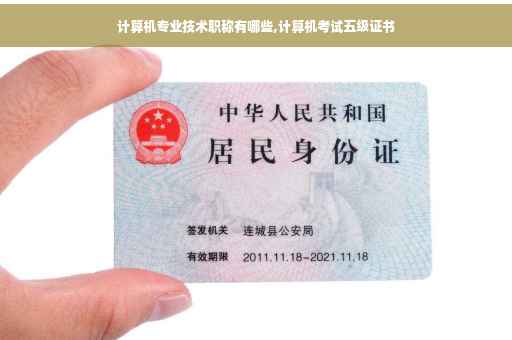 计算机专业技术职称有哪些,计算机考试五级证书
