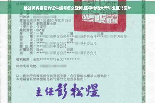 检验师资格证的证件编号怎么查询,医学检验大专毕业证书图片
