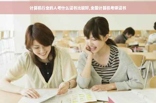 计算机行业的人考什么证书比较好,全国计算机考级证书