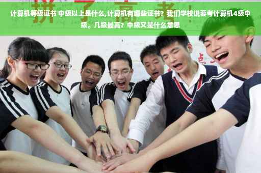 计算机等级证书 中级以上是什么,计算机有哪些证书？我们学校说要考计算机4级中级。几级最高？中级又是什么意思