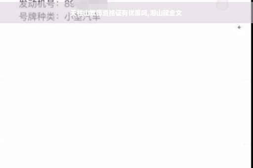 天柱山教师资格证有优惠吗,潜山赋全文
