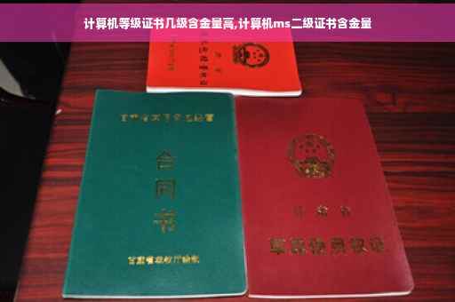 计算机等级证书几级含金量高,计算机ms二级证书含金量
