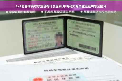 3+2和春季高考毕业证有什么区别,中专和大专毕业证证书怎么区分