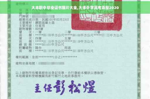 大丰职中毕业证书图片大全,大丰中学高考喜报2020