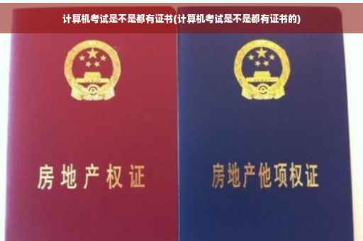 计算机考试是不是都有证书(计算机考试是不是都有证书的)