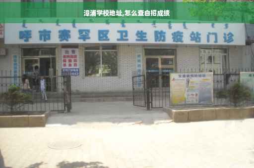 漳浦学校地址,怎么查自招成绩