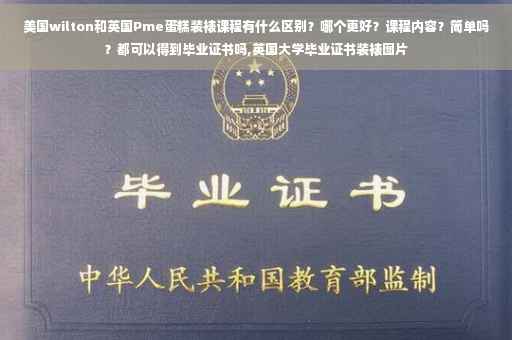 美国wilton和英国Pme蛋糕装裱课程有什么区别？哪个更好？课程内容？简单吗？都可以得到毕业证书吗,英国大学毕业证书装裱图片