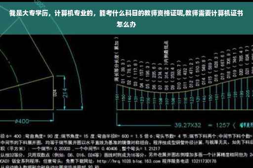 我是大专学历，计算机专业的，能考什么科目的教师资格证呢,教师需要计算机证书怎么办