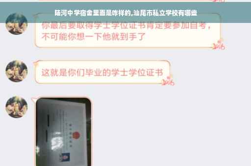 陆河中学宿舍里面是咋样的,汕尾市私立学校有哪些
