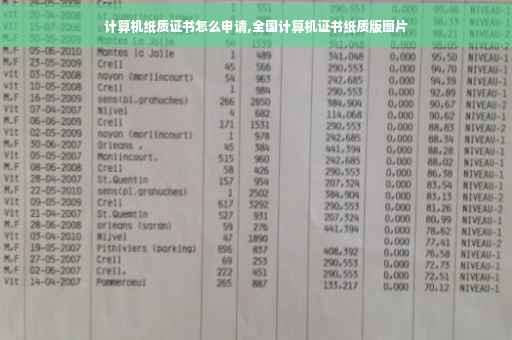 计算机纸质证书怎么申请,全国计算机证书纸质版图片