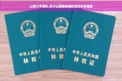 山西大学原名,关于山西博物院的资料还有哪些