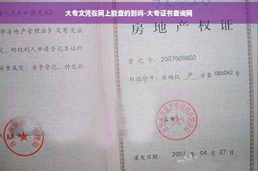 大专文凭在网上能查的到吗-大专证书查询网