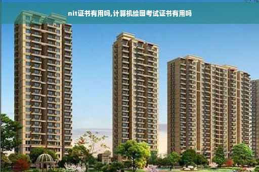 nit证书有用吗,计算机绘图考试证书有用吗