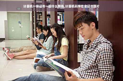 计算机一级证书一般什么颜色,计算机科学毕业证书图片