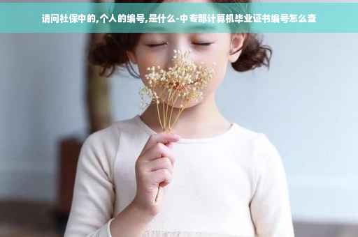 请问社保中的,个人的编号,是什么-中专部计算机毕业证书编号怎么查