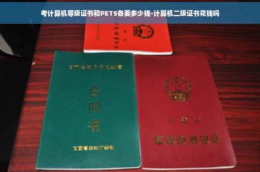考计算机等级证书和PETS各要多少钱-计算机二级证书花钱吗
