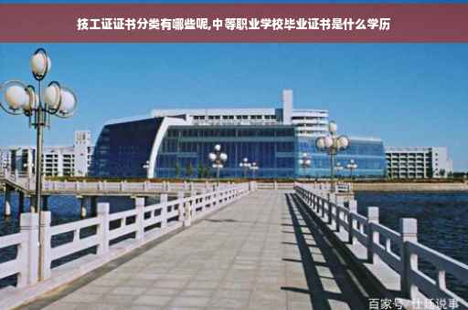 技工证证书分类有哪些呢,中等职业学校毕业证书是什么学历
