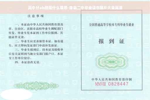 高中分ab班是什么意思-唐县二中毕业证书图片大全高清