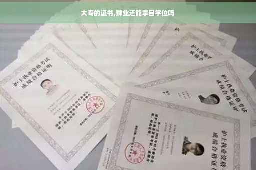 大专的证书,肄业还能拿回学位吗