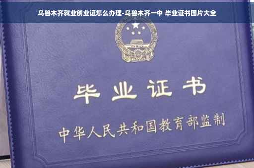 乌鲁木齐就业创业证怎么办理-乌鲁木齐一中 毕业证书图片大全