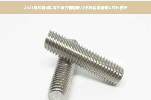 2021年专科可以考的证书有哪些,证书推荐考哪些大专比较好