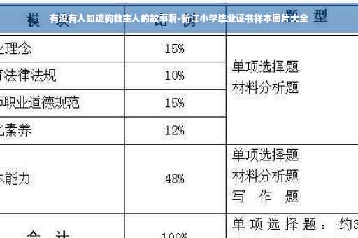有没有人知道狗救主人的故事啊-新江小学毕业证书样本图片大全