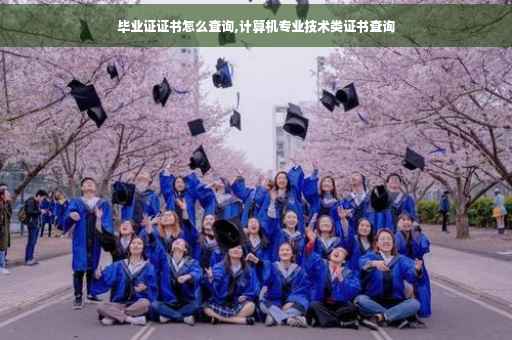 毕业证证书怎么查询,计算机专业技术类证书查询