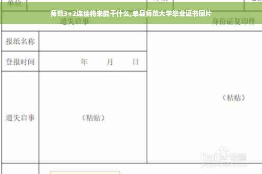 师范3+2连读将来能干什么,单县师范大学毕业证书图片