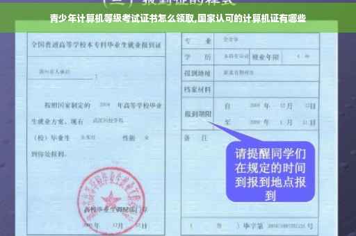 青少年计算机等级考试证书怎么领取,国家认可的计算机证有哪些
