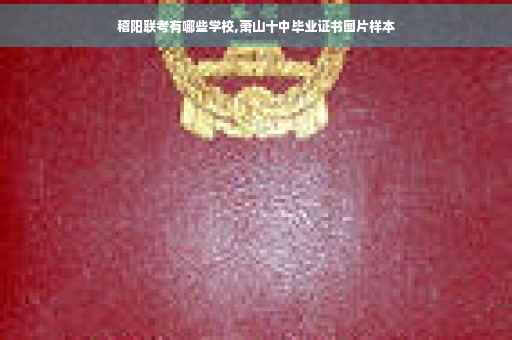稽阳联考有哪些学校,萧山十中毕业证书图片样本