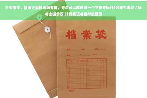 社会考生，报考计算机等级考试，考点可以就近选一个学校考吗?社会考生考过了证书去哪拿呀,计算机证书报考流程图