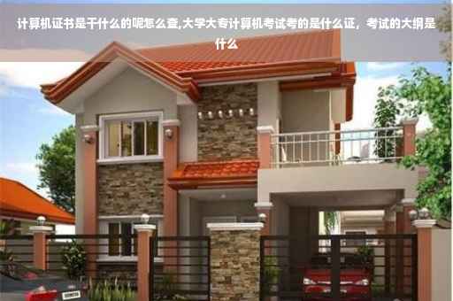 计算机证书是干什么的呢怎么查,大学大专计算机考试考的是什么证，考试的大纲是什么