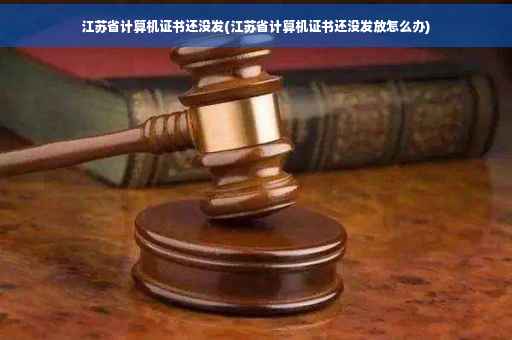 江苏省计算机证书还没发(江苏省计算机证书还没发放怎么办)