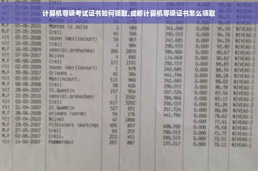 计算机等级考试证书如何领取,成都计算机等级证书怎么领取