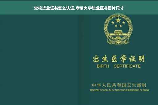 党校毕业证书怎么认证,孝感大学毕业证书图片尺寸