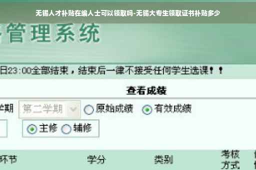 无锡人才补贴在编人士可以领取吗-无锡大专生领取证书补贴多少