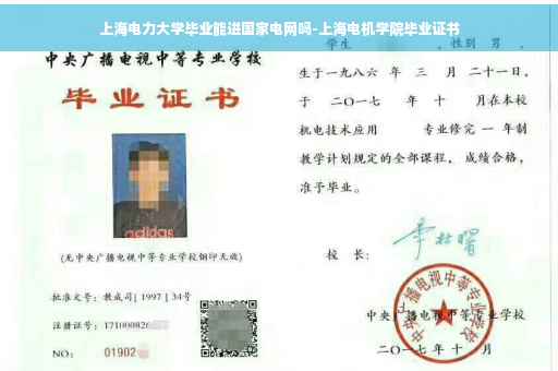 上海电力大学毕业能进国家电网吗-上海电机学院毕业证书