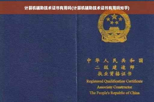 计算机辅助技术证书有用吗(计算机辅助技术证书有用吗知乎)