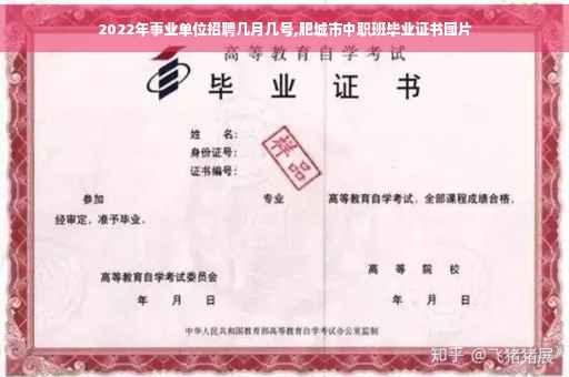 2022年事业单位招聘几月几号,肥城市中职班毕业证书图片
