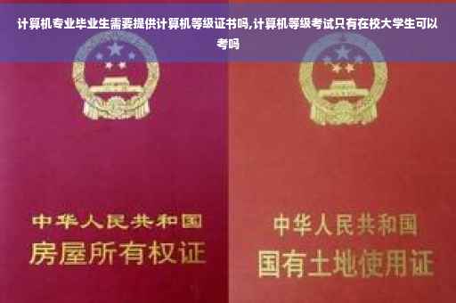 计算机专业毕业生需要提供计算机等级证书吗,计算机等级考试只有在校大学生可以考吗