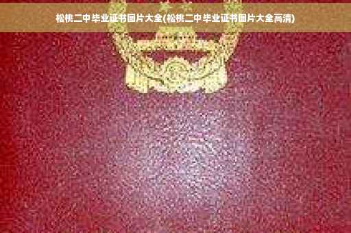 松桃二中毕业证书图片大全(松桃二中毕业证书图片大全高清)