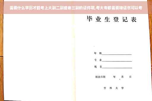 需要什么学历才能考上大副二副或者三副的证件呢,考大专都需要啥证书可以考